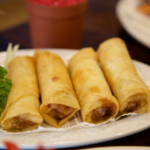 6 Vegetable Spring Rolls (4 Pcs)