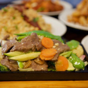 21 Braised Beef with Vegetable Special Sauce(little spicy)